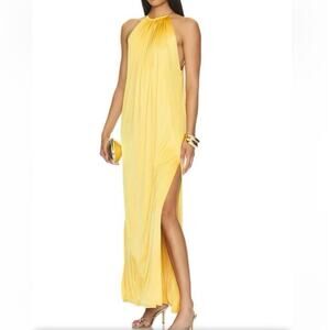 Ronny Kobo Estere Dress in Amber Gold Large